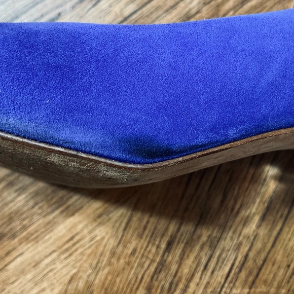 Stunning Peter Kaiser Blue Suede with silver block heels - Size 5,5 UK / 8 US - Picture 12 of 14
